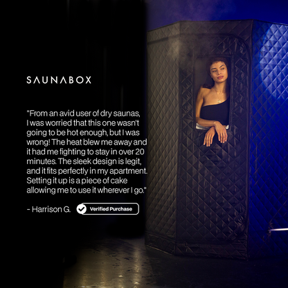 SaunaBox® SmartSteam Pro With Red-Light Therapy