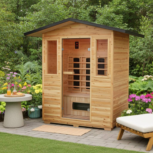 SunRay Grandby 3-Person Outdoor Far Infrared Sauna