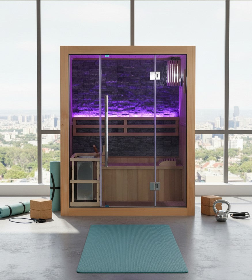 SunRay Westlake 3-Person Luxury Traditional Sauna 300LX