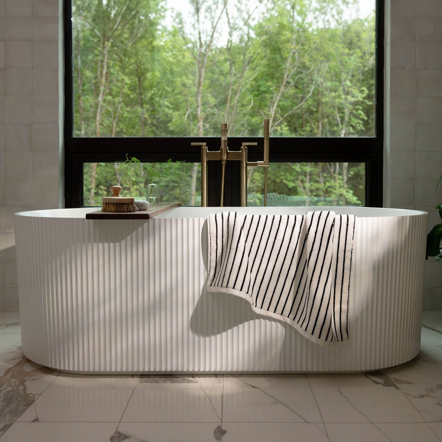 Striped Luxe Bath Towels