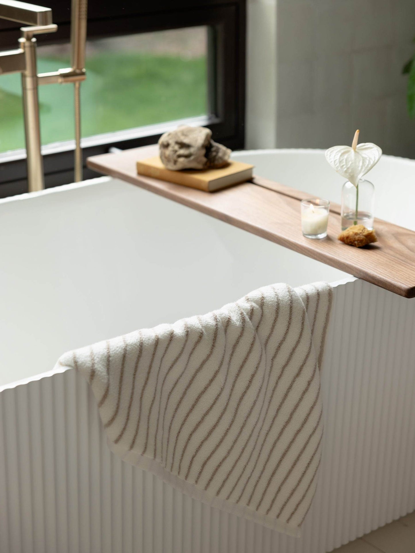 Striped Luxe Bath Towels