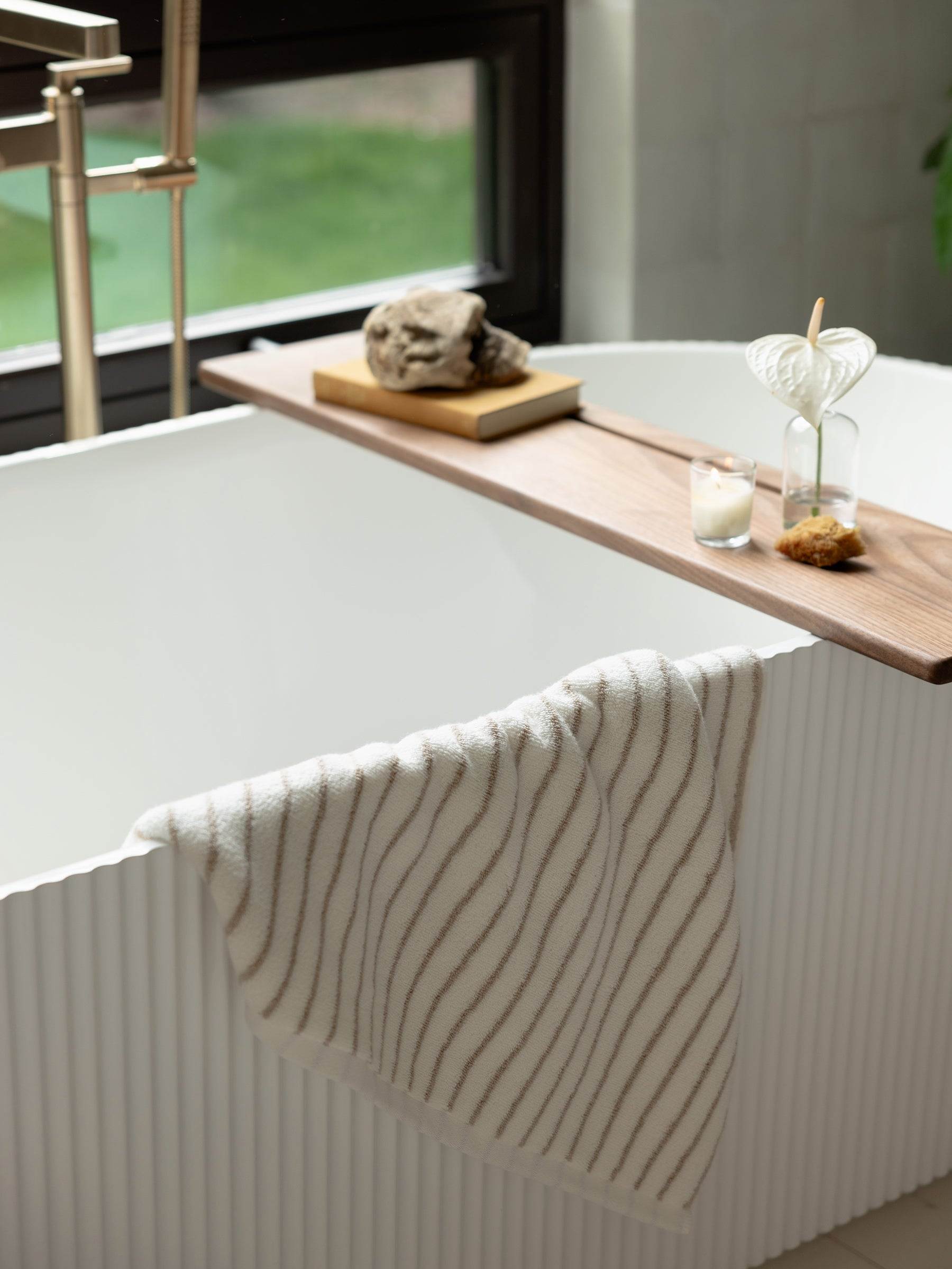 Striped Luxe Bath Towels