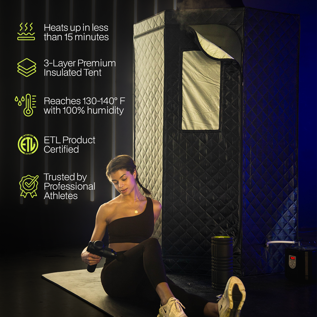 SaunaBox® SmartSteam Pro With Red-Light Therapy