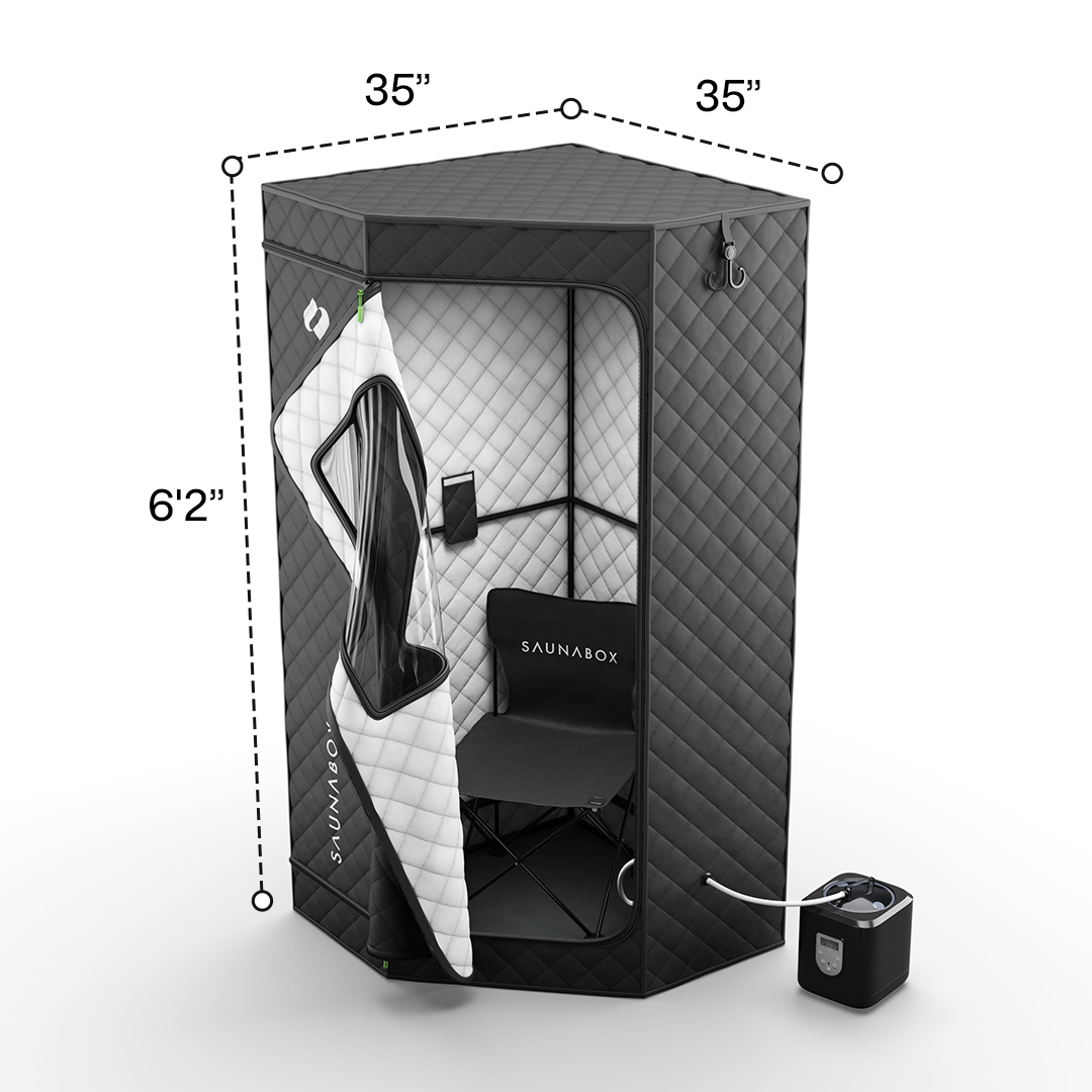 SaunaBox® SmartSteam Pro With Red-Light Therapy