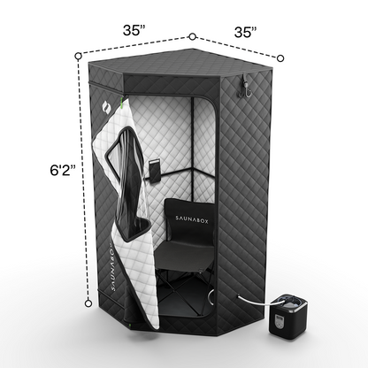 SaunaBox® SmartSteam Pro With Red-Light Therapy