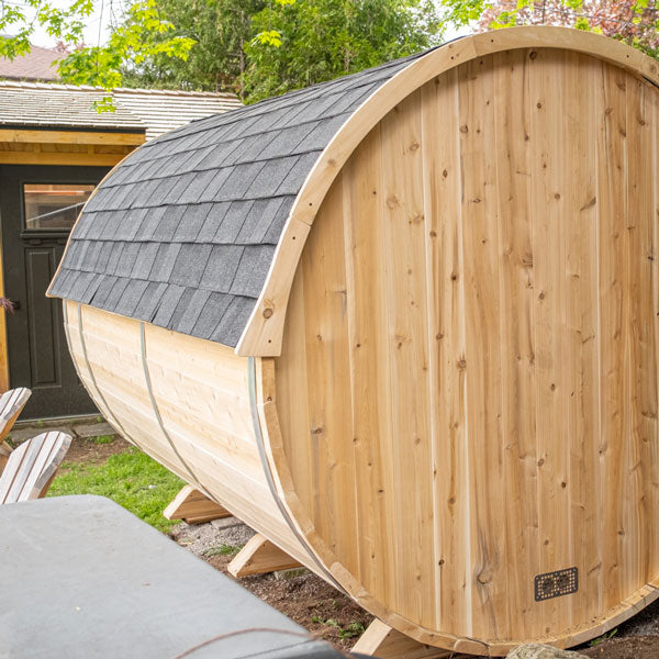Asphalt Shingle Roof for Barrel Saunas