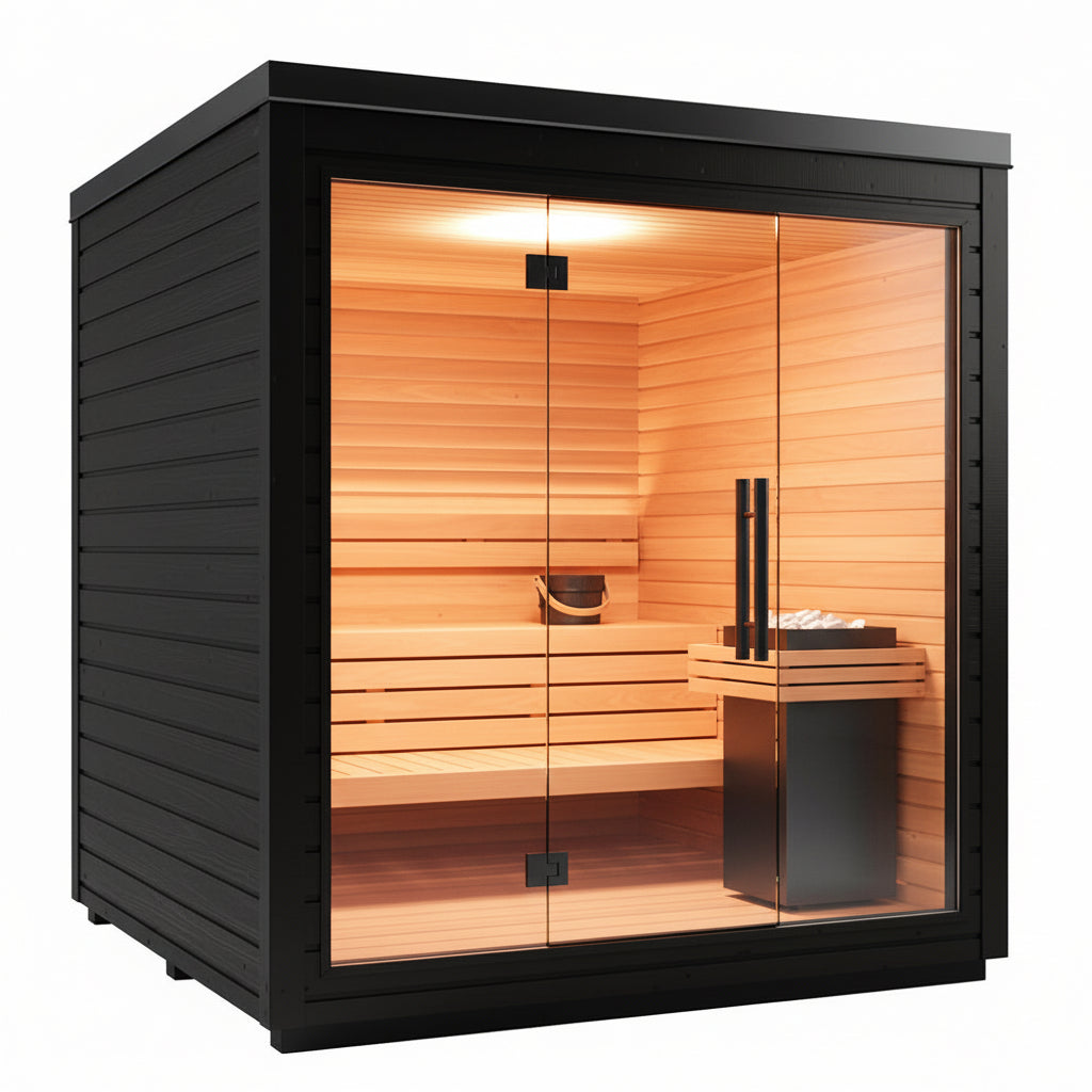 Auroom Mira L Traditional Outdoor Luxury Sauna