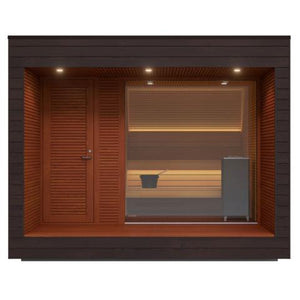 Auroom Natura Outdoor Traditional Luxury Sauna Front View