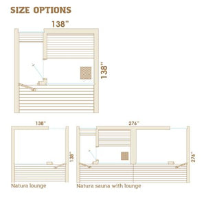 Auroom Natura Outdoor Traditional Luxury Sauna