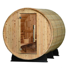 Load image into Gallery viewer, Almost Heaven Princeton 6 Person Barrel Sauna With White Background