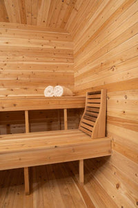 Inside of Dundalk Leisurecraft CTC22LU Traditional Outdoor Sauna