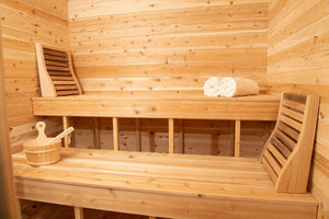 Inside of Dundalk Leisurecraft CTC22LU Traditional Outdoor Sauna