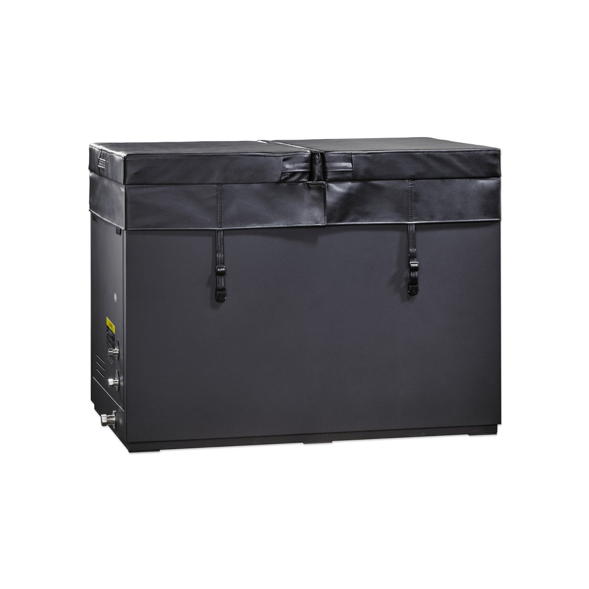 Stainless Cuboid cold plunge with cover