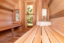 Load image into Gallery viewer, Canadian Timber Tranquility CTC2345W Traditional Outdoor Barrel Sauna Inside