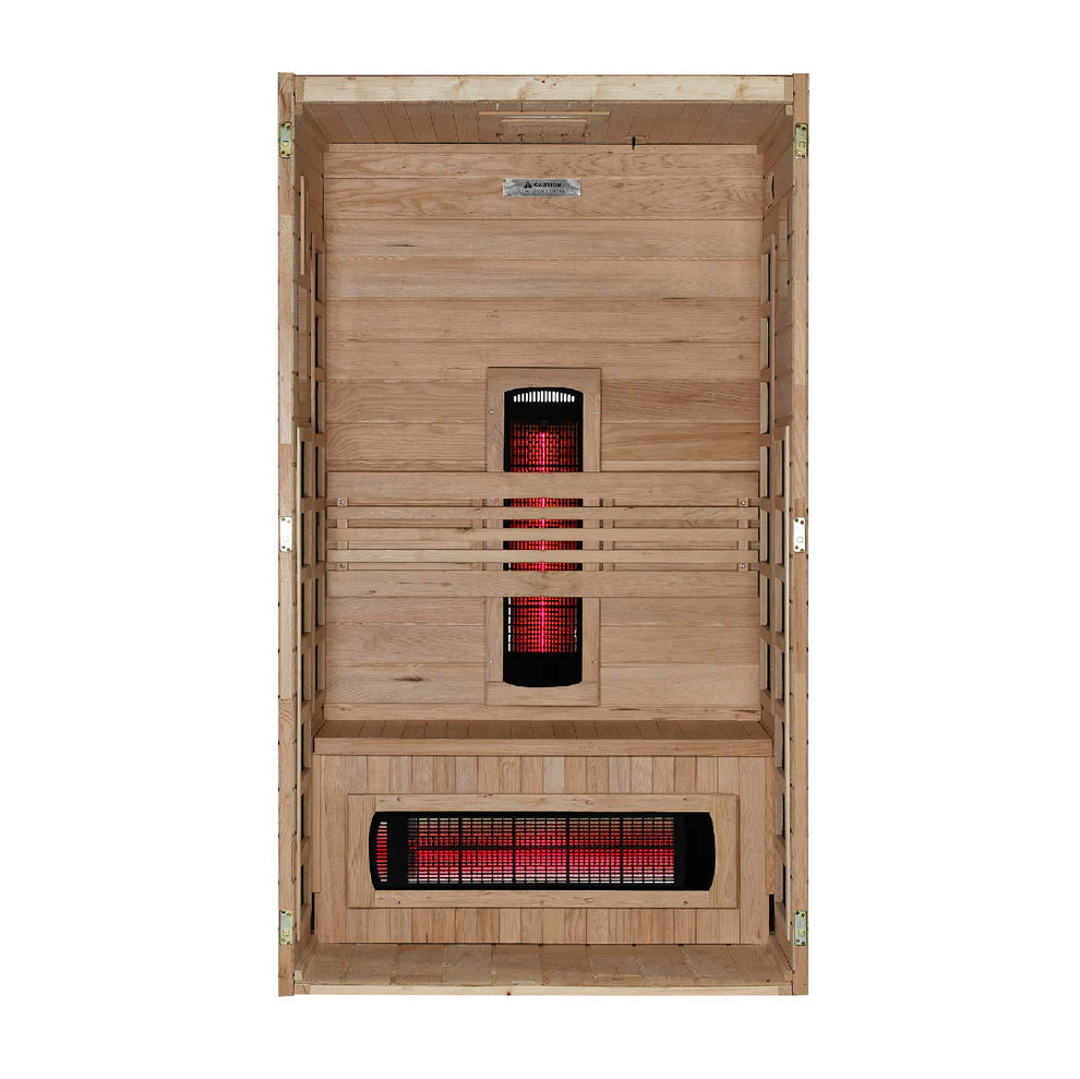 Dynamic Santorini 1-Person Near Zero Full Spectrum Infrared Sauna