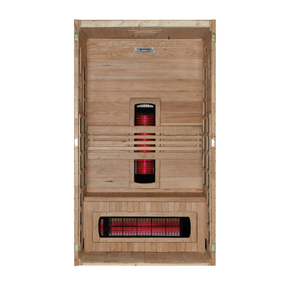 Dynamic Santorini 1-Person Near Zero Full Spectrum Infrared Sauna
