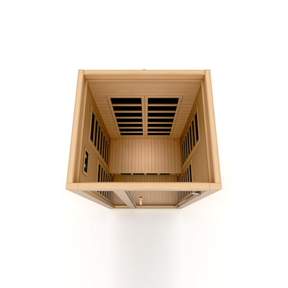 Dynamic Saunas Gracia Elite 1-Person Full Spectrum Infrared Sauna top view