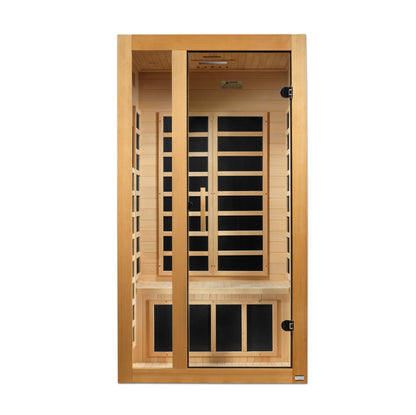 Dynamic Saunas Gracia Elite 1-Person Full Spectrum Infrared Sauna on white background