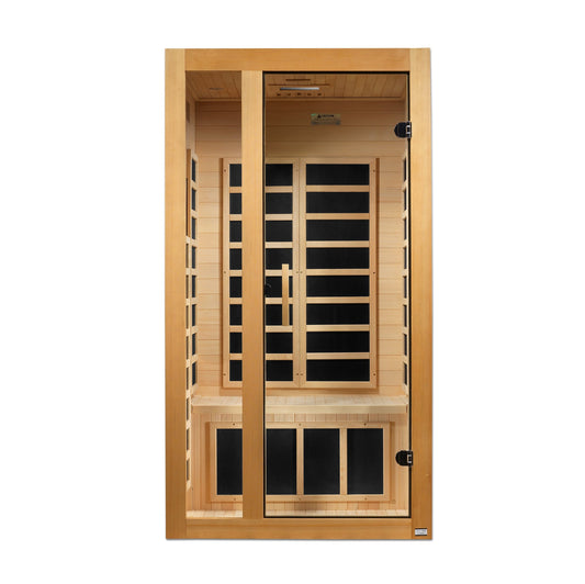 Dynamic Saunas Gracia Elite 1-Person Full Spectrum Infrared Sauna on white background