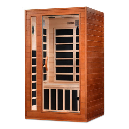 Dynamic Cordoba 2-Person Low EMF Far Infrared Sauna on white background