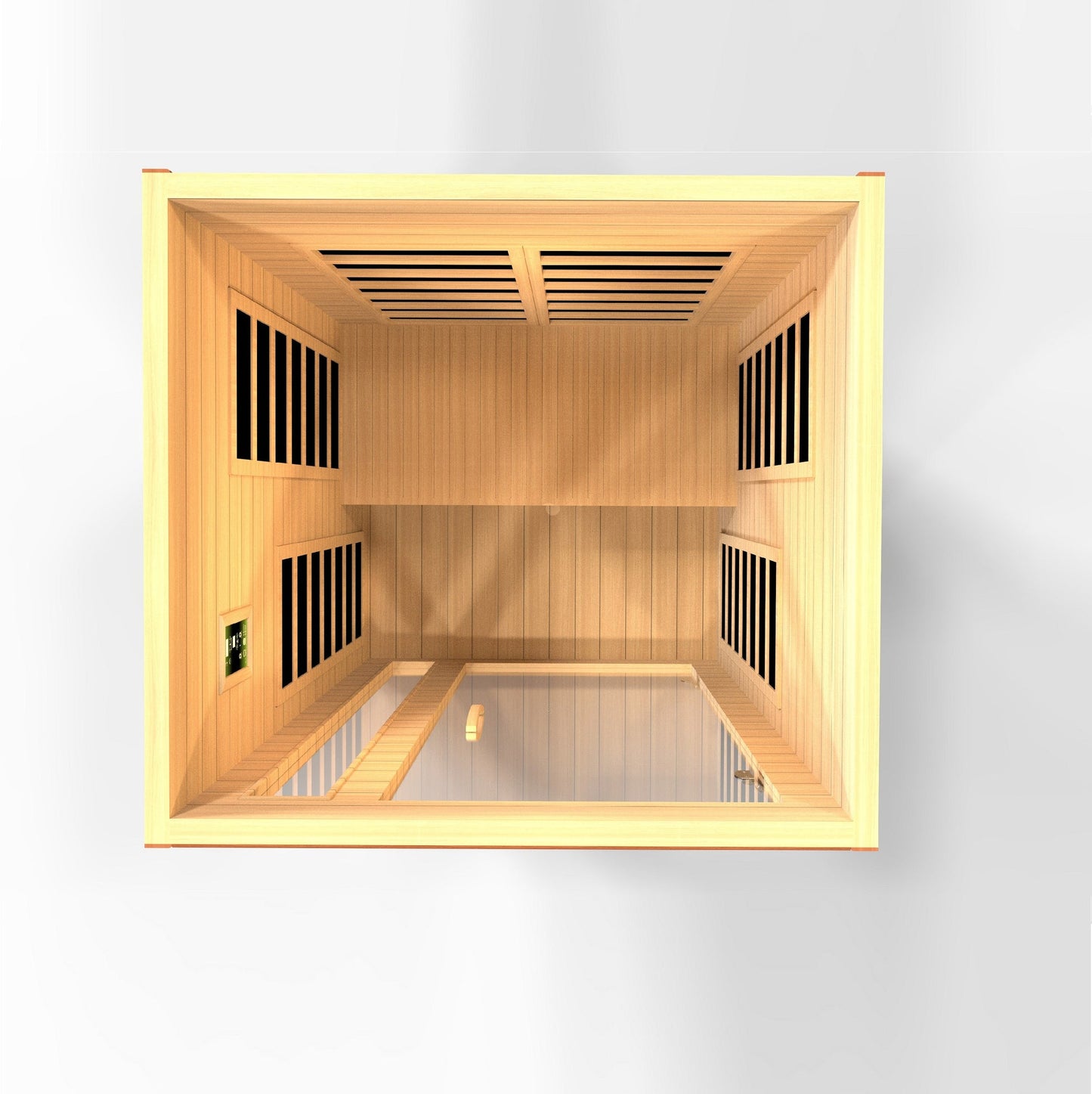 Dynamic Cordoba 2-Person Low EMF Far Infrared Sauna top view on white background