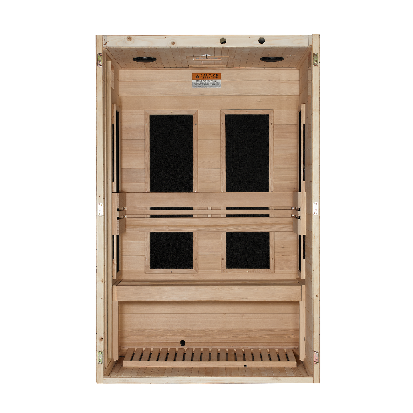 Dynamic Lucca  Elite 2-Person Low EMF Far Infrared Sauna back view