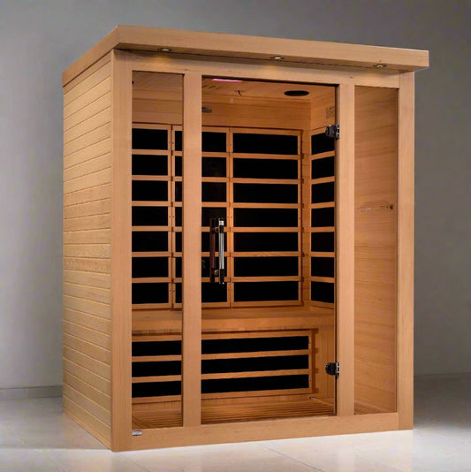 Dynamic Saunas Vila Ultra Low EMF 3 Person Far Infrared Sauna DYN-6315-02