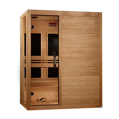 Dynamic Toscana 3-Person Low EMF Far Infrared Sauna on white background