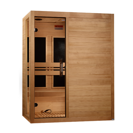 Dynamic Toscana 3-Person Low EMF Far Infrared Sauna on white background