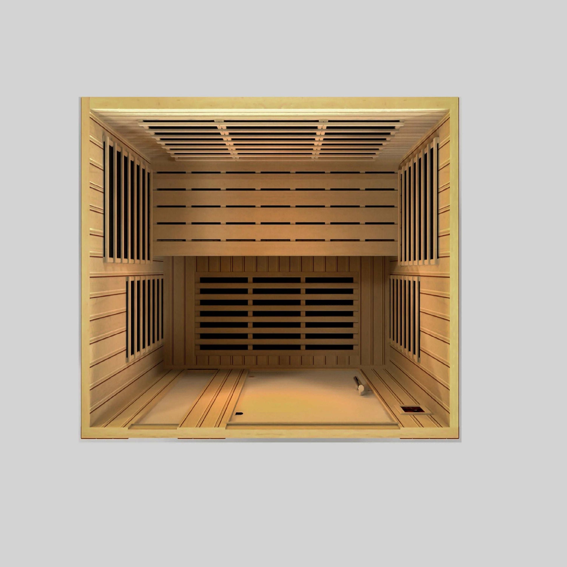 Dynamic Saunas Lugano 3 Person Low EMF Far Infrared Sauna, DYN-6336-02 - Top View