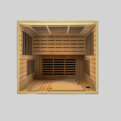 Dynamic Saunas Lugano 3 Person Low EMF Far Infrared Sauna, DYN-6336-02 - Top View