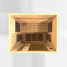 Load image into Gallery viewer, Dynamic Saunas Lugano 3 Person Near Zero Full Spectrum Infrared Sauna, DYN-6336-03 FS - Top View