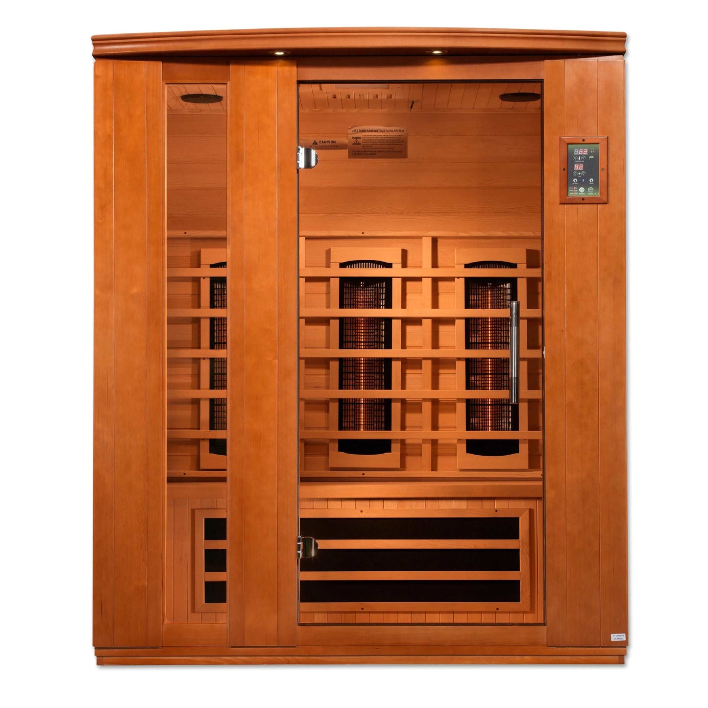 Dynamic Saunas Lugano 3 Person Near Zero Full Spectrum Infrared Sauna, DYN-6336-03 FS