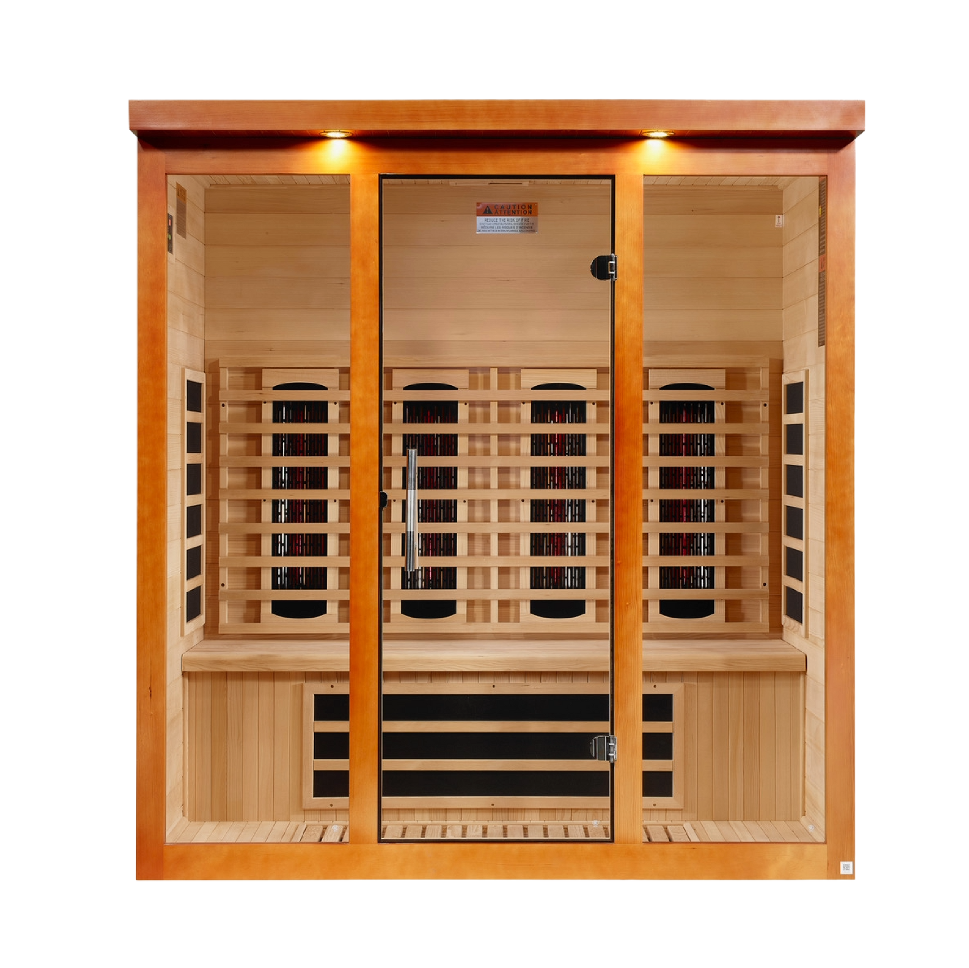 Dynamic Vila Grande 4 Person Full Spectrum Near Zero Far Infrared Sauna DYN-6415-03 - Front