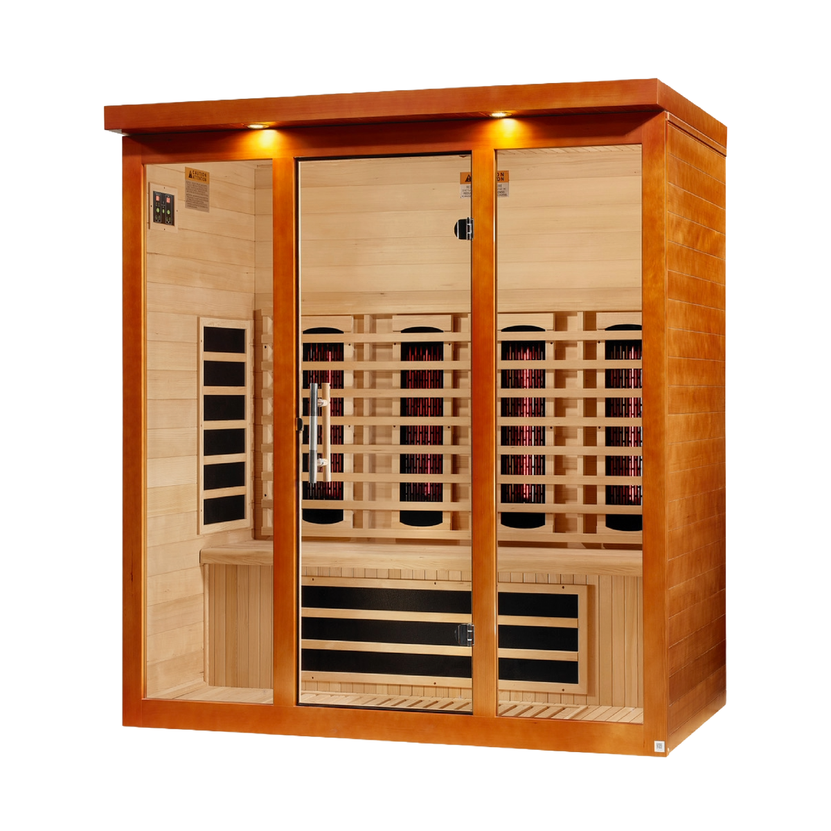 Dynamic Vila Grande 4 Person Full Spectrum Infrared Sauna DYN-6415-03 FS, left view