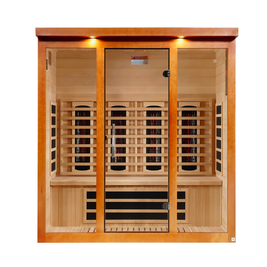 Dynamic Vila Grande 4 Person Full Spectrum Infrared Sauna DYN-6415-03 FS, front view