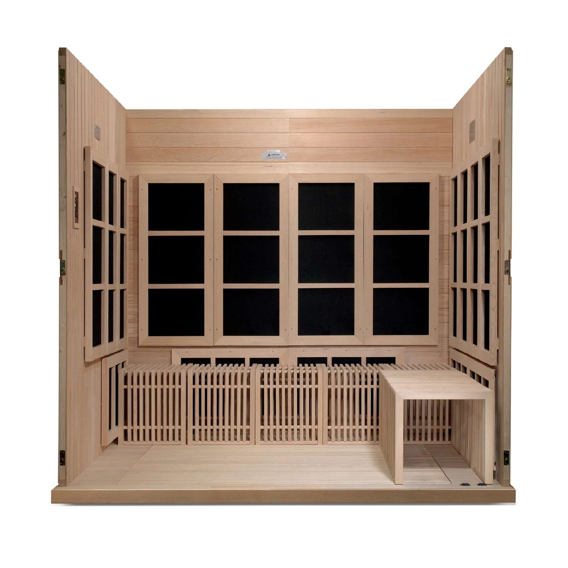 Golden Designs Catalonia 8 Person Infrared Sauna For Yoga With Removable Benches