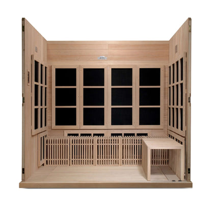 Golden Designs Catalonia 8 Person Infrared Sauna For Yoga With Removable Benches
