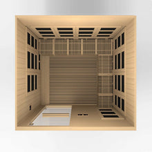Load image into Gallery viewer, Golden Designs Catalonia 8 Person Infrared Sauna For Yoga Top View