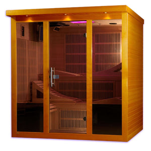 Dynamic Saunas Monaco 6 Person Ultra Low EMF FAR Infrared Sauna DYN-6996-01