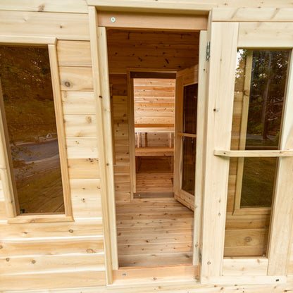 Dundalk Leisurecraft Georgian 6-Person Cabin Sauna With Change Room