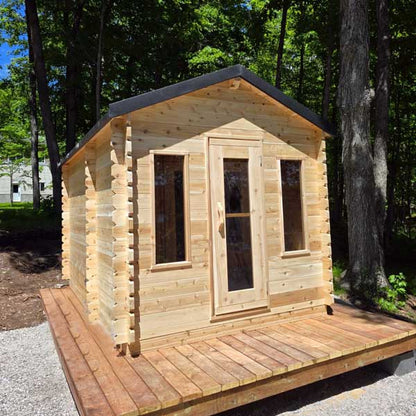 Dundalk Leisurecraft Georgian 6-Person Cabin Sauna With Change Room