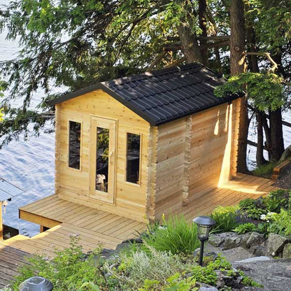 Dundalk Leisurecraft Georgian 6-Person Cabin Sauna With Change Room