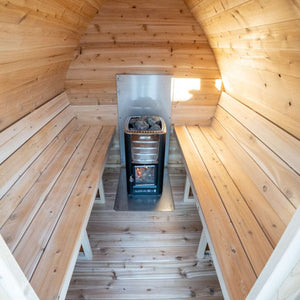 Dundalk Leisurecraft Mini Pod Outdoor Sauna Interior 2