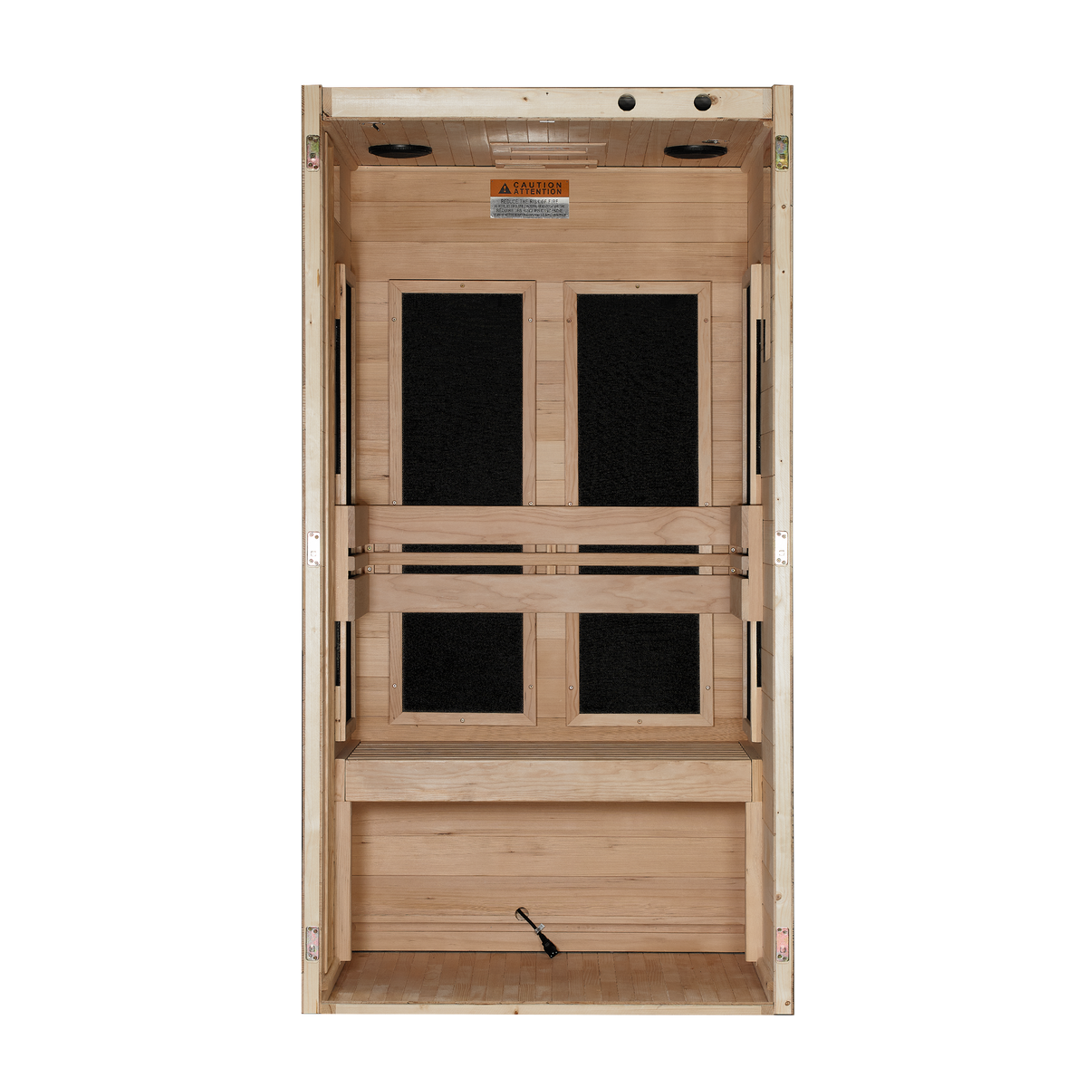 Dynamic Veneto 1-Person Far Infrared Sauna, back view