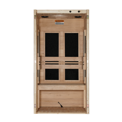 Dynamic Veneto 1-Person Far Infrared Sauna, back view