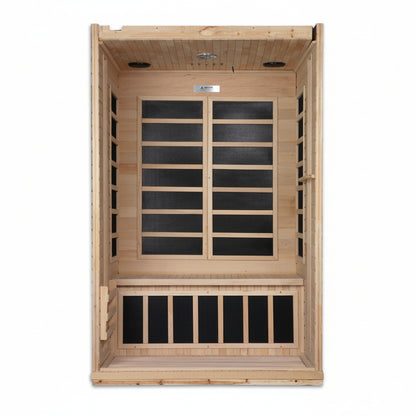 Dynamic Venice Elite Ultra Low EMF 2-Person Far Infrared Sauna Interior