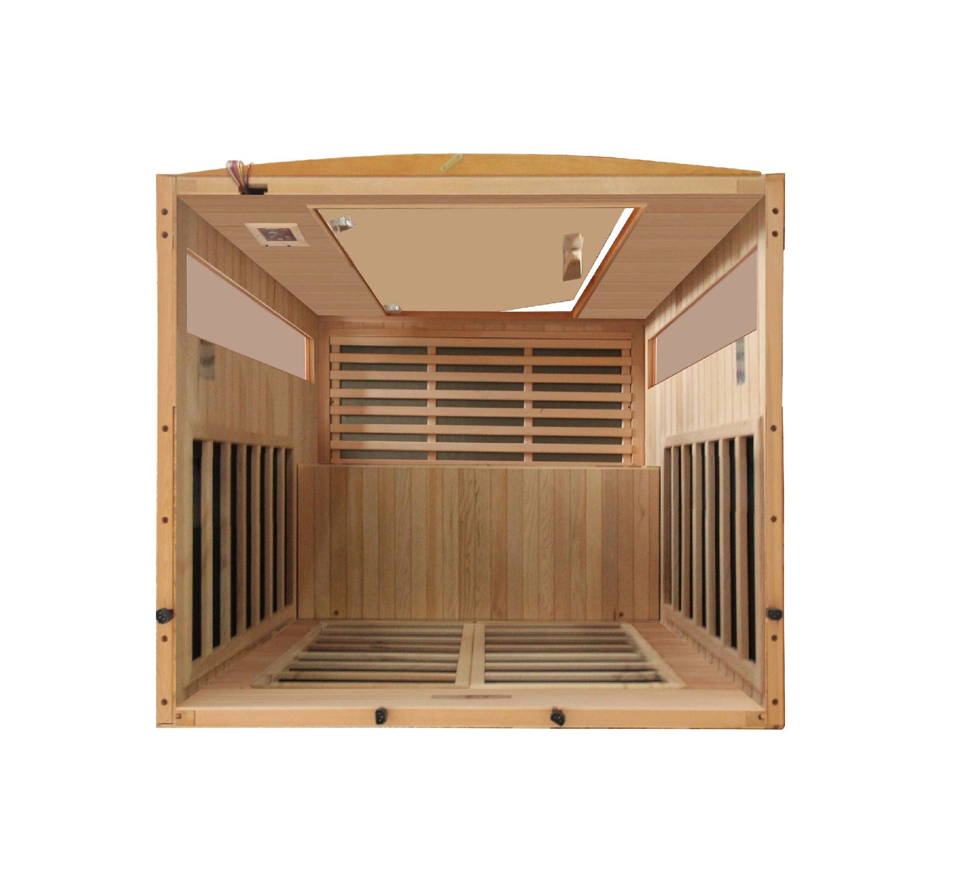 Dynamic Low EMF Far Infrared Sauna DYN-6202-03, Versaille Edition Top Interior View