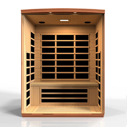 Dynamic Saunas Lugano 3 Person Low EMF Far Infrared Sauna, DYN-6336-02 - Interior