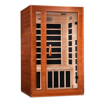 Dynamic Saunas Cardoba 2 Person Ultra Low EMF Infrared Sauna, DYN-6203-01 Elite